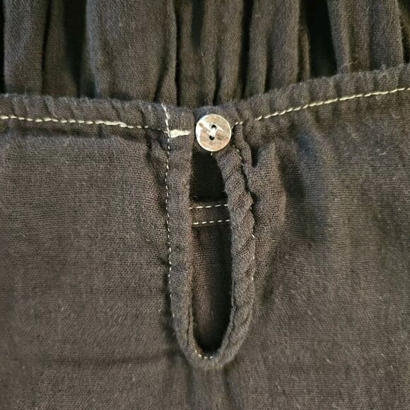 JOHNNY WAS CALME ~ Tiered Raglan Dress ~ Black ~ Size XS NEW $148 - Picture 7 of 10